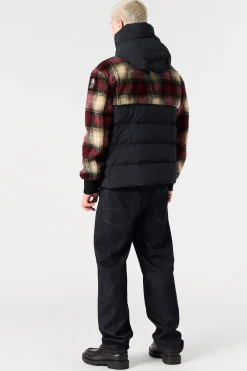 YOUNG - PULL À CAPUCHE EN POLAIRE BOUCLÉ